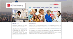 Desktop Screenshot of etharpharma.com