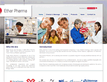 Tablet Screenshot of etharpharma.com
